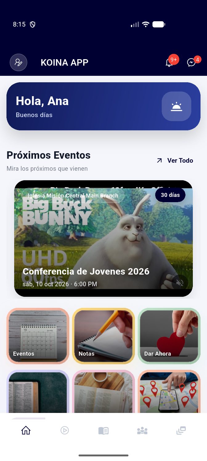 App móvil para la congregación