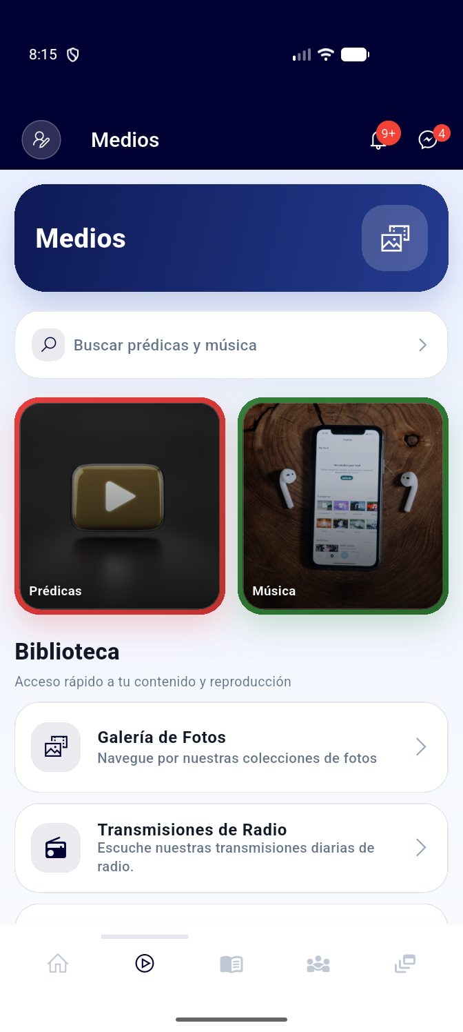 Prédicas, radio y en vivo