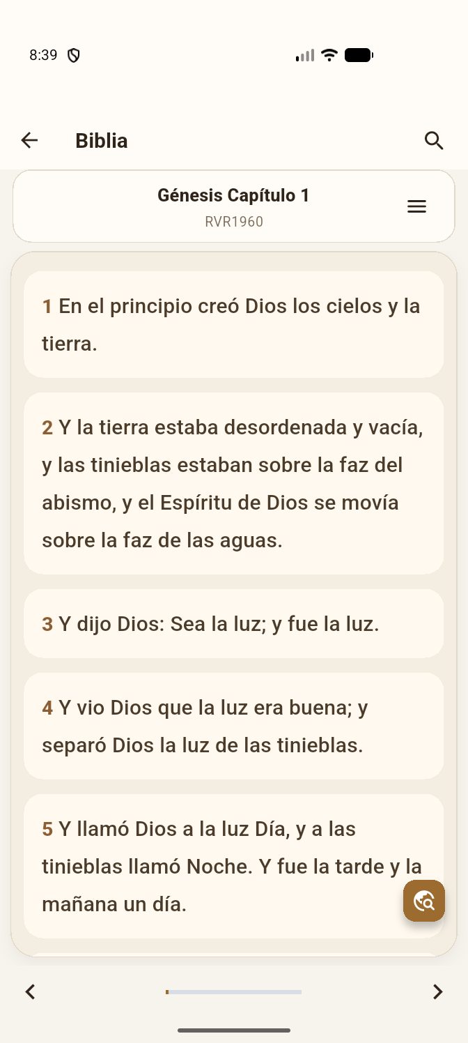 Biblia con notas y biblioteca